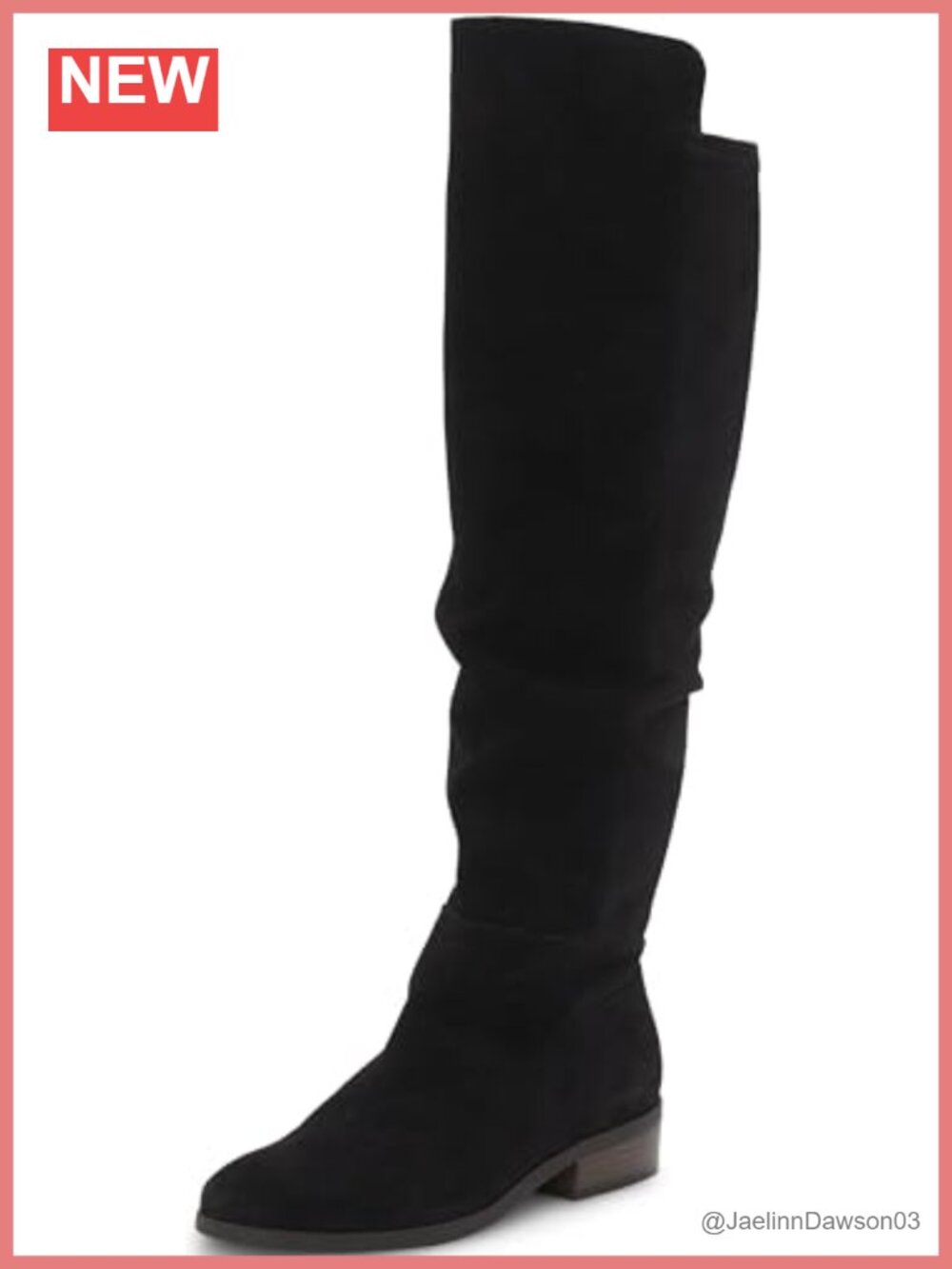 Lucky Brand Calypso Suede Over the Knee Boot Pull-On Low Heel